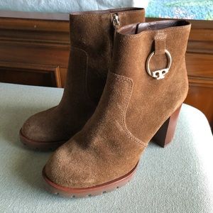 Tory Burch Sofia Lug Sole Ankle Booties